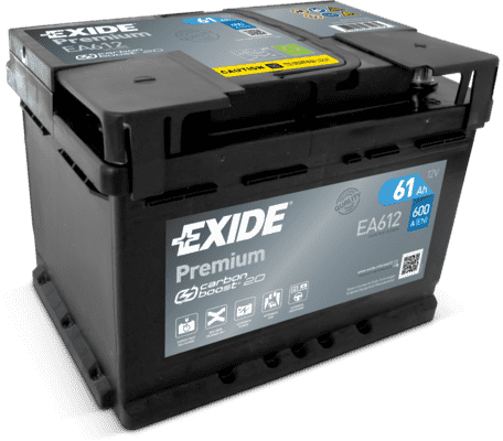 EXIDE Premium 12V 61Ah 600A