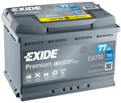 EXIDE Premium 12V 77Ah 760A