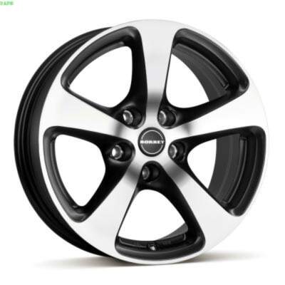 6.5x15 5x112 ET40 Borbet Cc Farba: Black Lesteny Matt