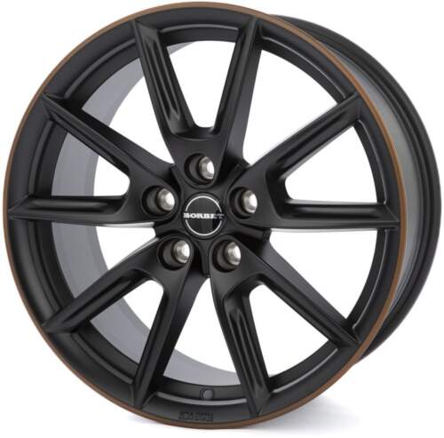 8x19 5x112 ET40 Borbet LX19 - black matt rim copper
