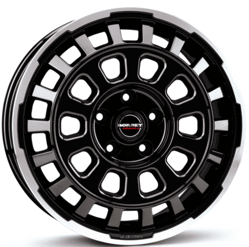 7.5x18 5x120 ET53 Borbet CW7 farba: black rim polished glossy