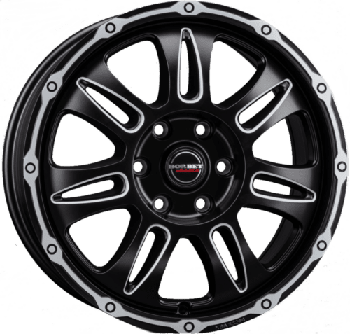 8x18 6x139.7 ET35 Borbet CW8 farba: black rim window polished matt