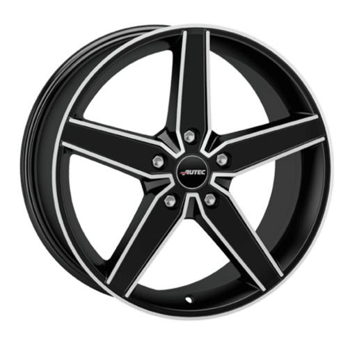 Autec Delano Black matt polished 7.5x17 5x108 ET45