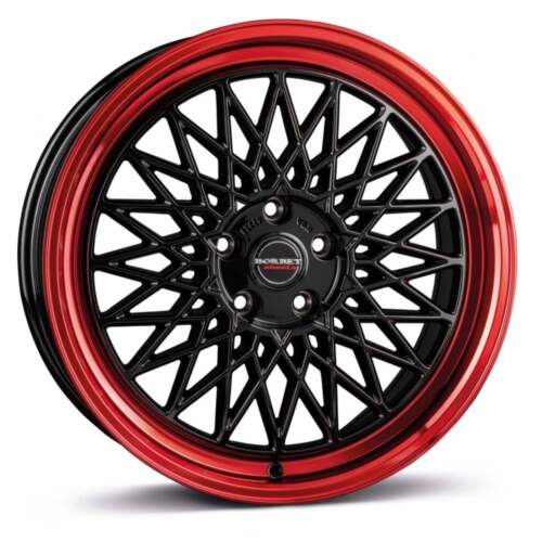 Borbet B farba: black rim red 7x17 4x100 ET30