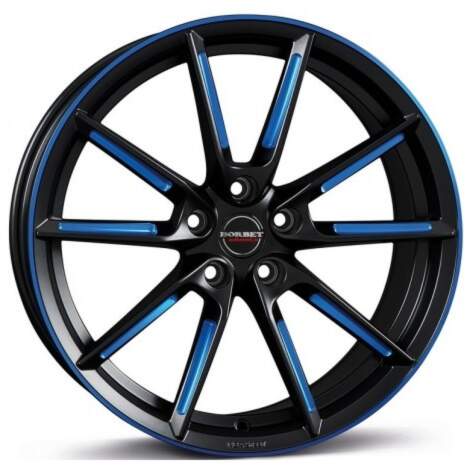 Borbet LX farba: black matt spoke rim blue poli 8,5x20 5x112 ET40