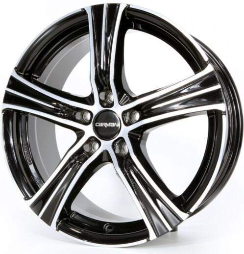 7x16 5x108 ET45 Carmani 6 Impact Black Polish