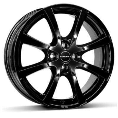 7x17 4x100 ET44 Borbet LV4 farba: cierny leskly