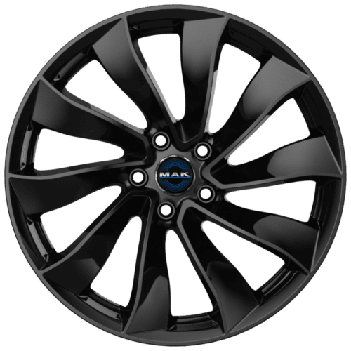 Mak SOLAR farba: GLOSS BLACK 9.5x20 5x114.3 ET45