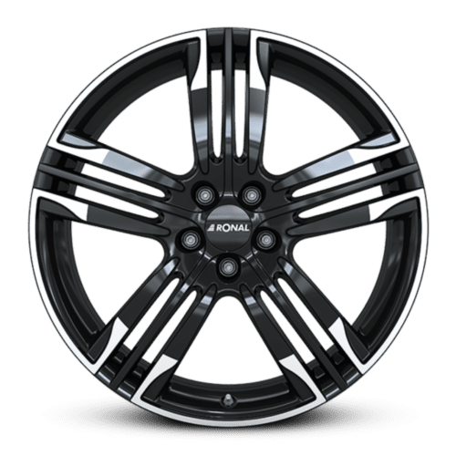 RONAL R58 farba: jetblack - white rim 8x20 5x120 ET38