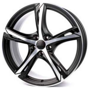 RONAL R62 farba: jetblackmatt - frontkopiert 7,5x18 5x105 ET42