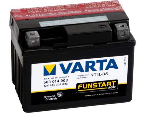 Varta AGM YT4L-BS 3Ah 30A 12V