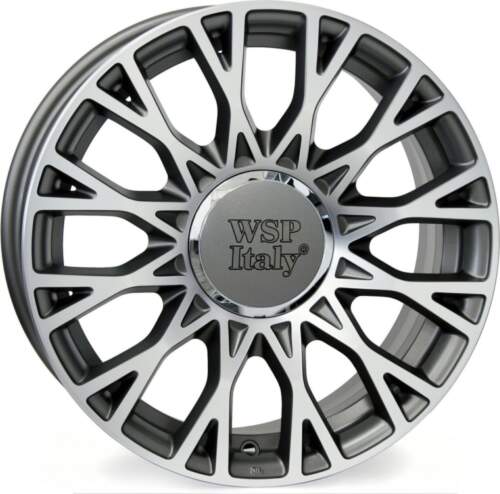 6x15 4x98 ET35 Wsp Grace W162 ( Replika Fiat ) Anthracite Polished