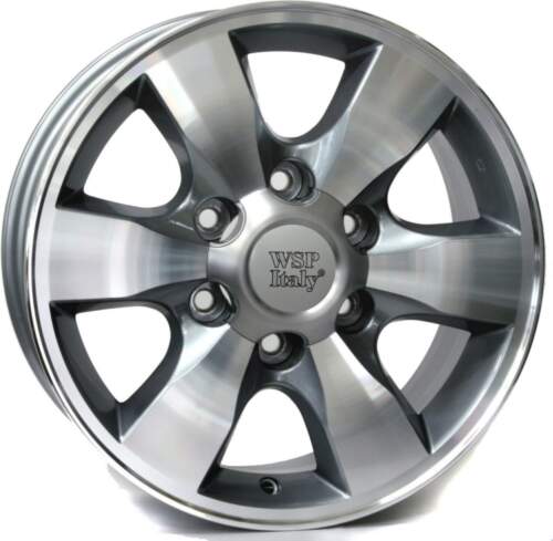 7x16 6x139.7 ET30 Wsp Sap W1760 ( Replika Toyota ) Anthracite Polished