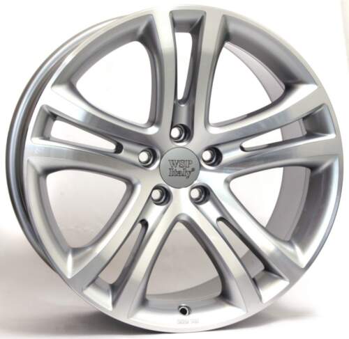 9x19 5x112 ET33 Wsp Vulcano Tiguan W455 ( Replika Volkswagen ) Silver Polished