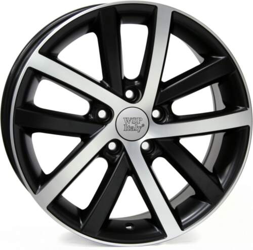 7.5x17 5x112 ET54 Wsp Rheia W460 ( Replika Volkswagen ) Dull Black Polished