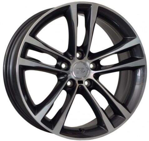 7.5x17 5x120 ET37 Wsp Achille W681 ( Replika Bmw ) Anthracite Polished